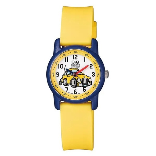[KTVR41J009Y] Q&Q #VR41J009Y (Car) Yellow Strap Kids Watch