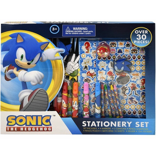 [UPST30SO] 714425SNC* SONIC 30pc Stationery Set In Box