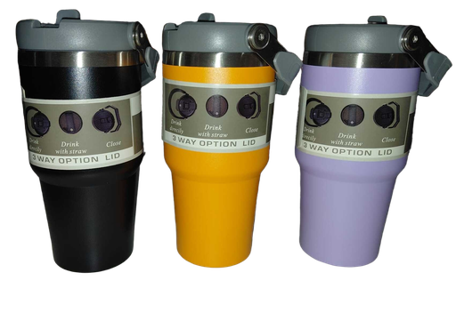 [IMBX180] Travel Mug S/S 20oz/600ml 3 Way Option Asst Cols