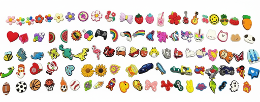 [IMBX171] Croc Decoration Charms 10pk Asst Designs