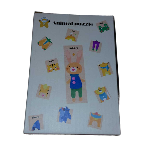 [IMBX161] Wooden Box Animal 16pc Puzzle 