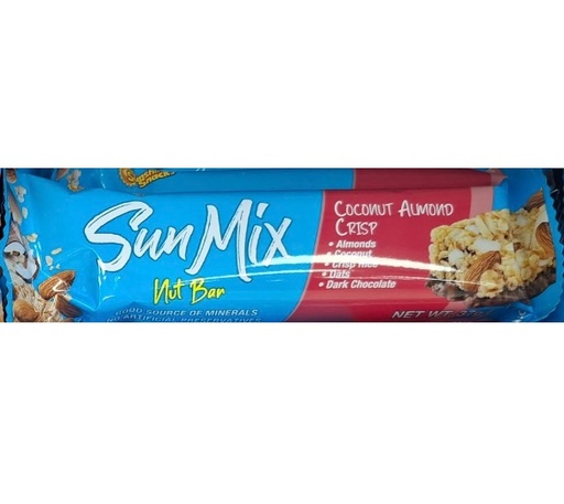 [CFSMNBCA] Sun Mix Nut Bar Coconut Almond Crisp 37g