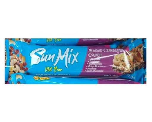 [CFSMNBAC] Sun Mix Nut Bar Almond Cranberry Crunch 37g