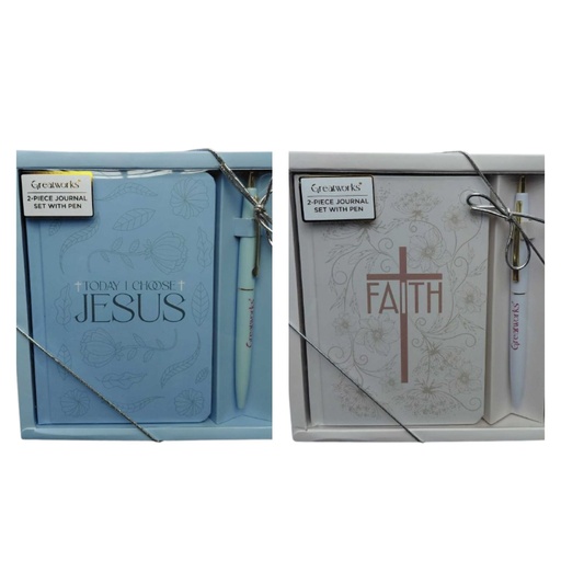 Greatworks 2pc Journal Set w/Pen #127-7740 (Religious)