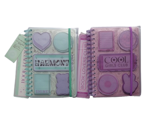 Greatworks Spiral Journal w/Sticky Note Pad (2 Designs) #127-0060