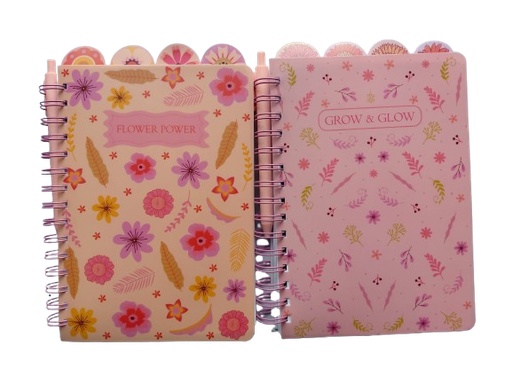 Greatworks Poly 4 Tab Spiral Journal w/Pen (2 Designs) #127-5054
