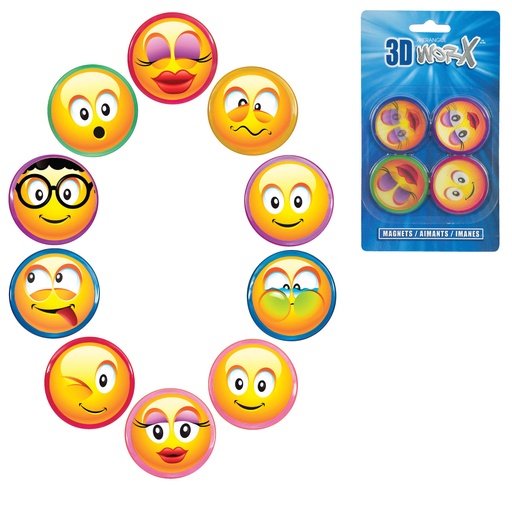 [MR10181974] Smiley Face Magnets (Sold as 4pk) #1018-1974