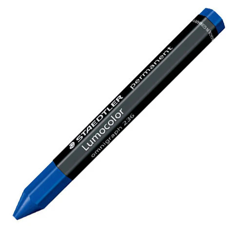 [STMARKBL] Staedtler Omnigraph BLUE 236-3 Marking Crayon (Single) - (12/bx)