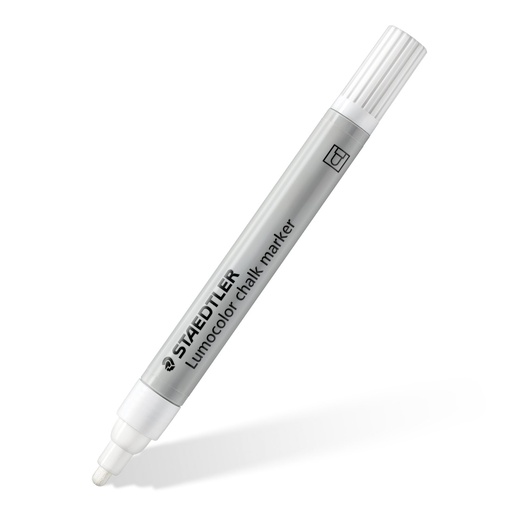 [STCHMAWH] Staedtler Lumocolor Chalk WHITE Marker #344-0