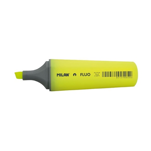 [MI80036] Milan Fluo YELLOW Chisel Highlighter #80036 (Each) - (12/bx)