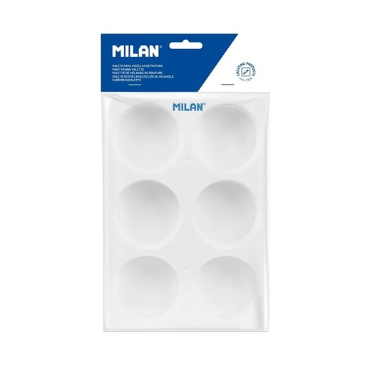 [MI3036W] Milan Paint Mixing 6 Well Rect. Palette #3036W