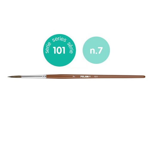 [MI80308B] Milan School Round #8 Paint Brush Ser 101 #80308B (Singular) - (6/pk)