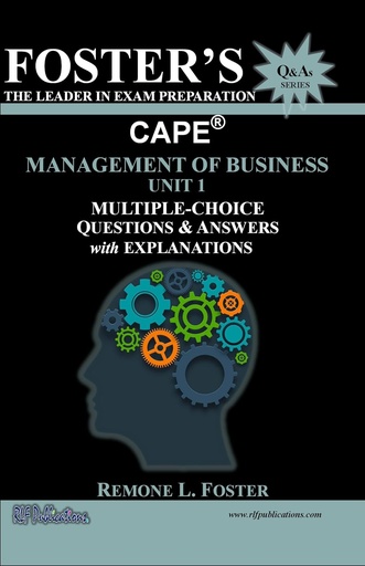 [AZ717992] Foster's CAPE Man. Of Business Unit 1: Multiple Choice