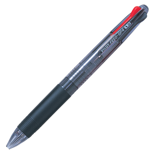 [PPBPKG35R] Pilot Feed GP4 BP Med 4 Colour (Blk/Bl/Rd/Gr) Pen #BPKG-35RMBT (Each) - 12/bx